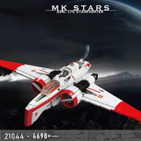 Thumbnail for Building Blocks Star Wars MOC ARC-170 Starfighter Bricks Toy - 2