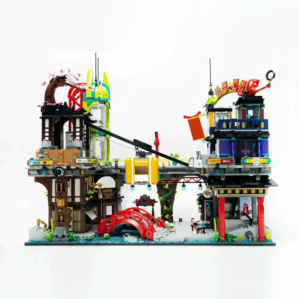 Building Blocks Building Block MOC Ninjago City Markets Bricks Toy Construction Set Toys - 1