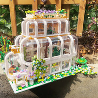 Thumbnail for Building Blocks MOC Expert Neoclassical Botanical Garden Bricks Toy - 5