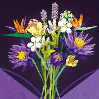 Thumbnail for Building Blocks Creator Expert Ideas Tropical Flower Bouquet Bricks Toy Construction Set Toys - 4