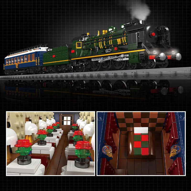 Building Blocks Orient Express French Railways SNCF 231 Steam Locomotive Bricks Toy Construction Set Toys - 5