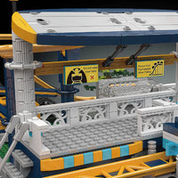 Thumbnail for Building Blocks Creator Expert Motorized Fairground Roller Coaster Bricks Toy - 5