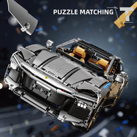 Thumbnail for Building Blocks Tech MOC Ferrari Purosangue SUV Supercar Bricks Toy - 5