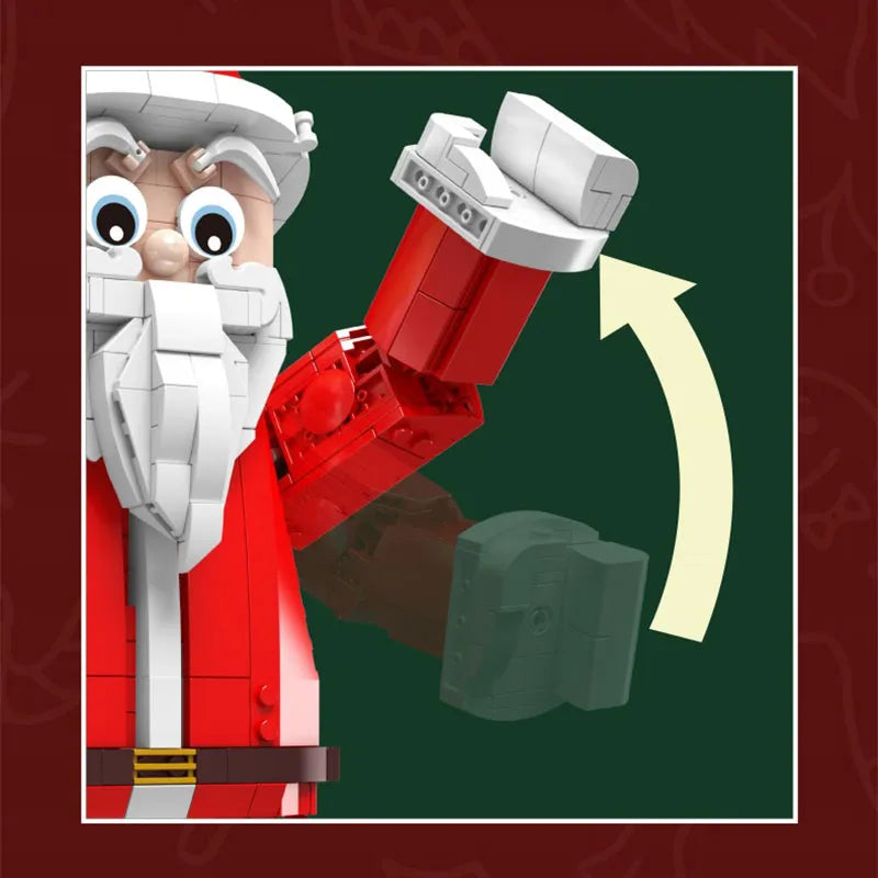 Building Blocks Creator Expert MOC City Santa Claus Bricks Toy - 6