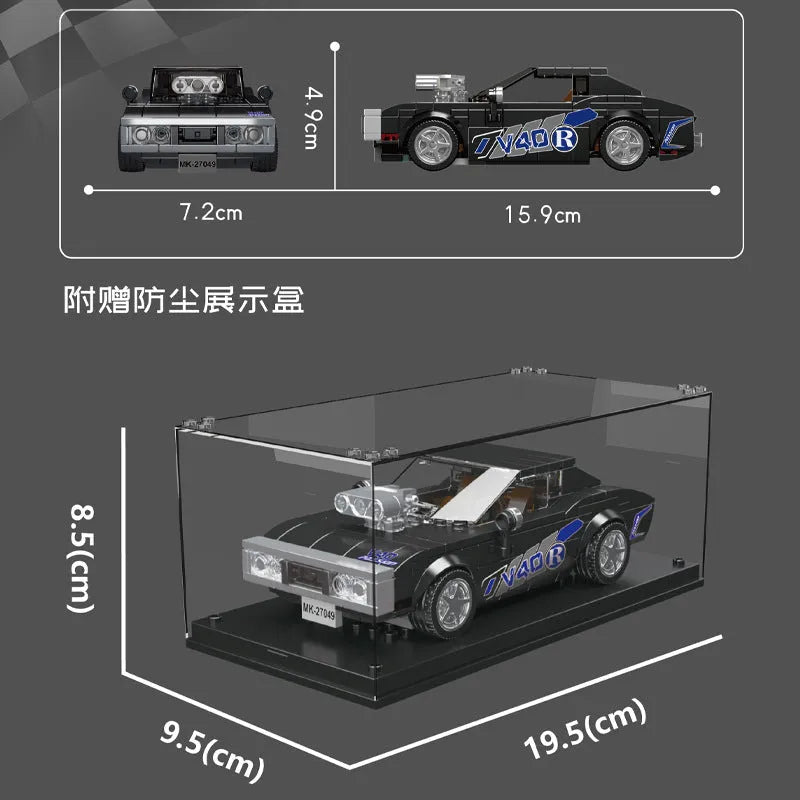 Building Blocks Tech Mini Charger RT Speed Champions Car Bricks Toy Construction Set Toys - 8