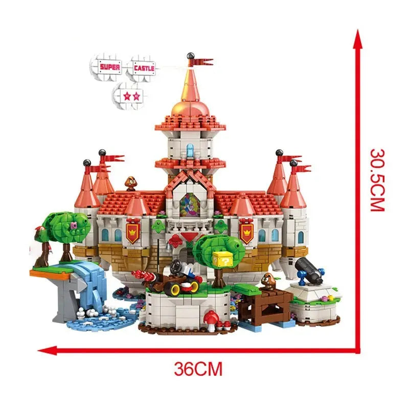 Building Blocks Movie Creator Expert Super Mario Castle Bricks Toy - 6