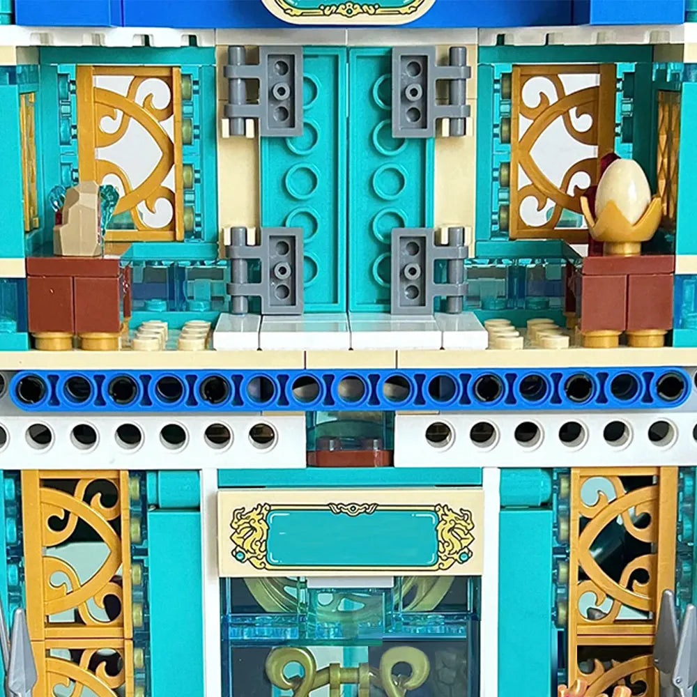Building Blocks MOC Monkie Kid Dragon of East Palace Bricks Toy - 6