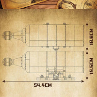 Thumbnail for Building Blocks Art Queen Anne’s Revenge Drifting Bottle Ship Bricks Toy Construction Set Toys - 7