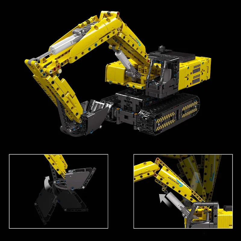 Building Blocks Tech MOC Motorized D11 Bulldozer Truck Bricks Toy Construction Set Toys - 7