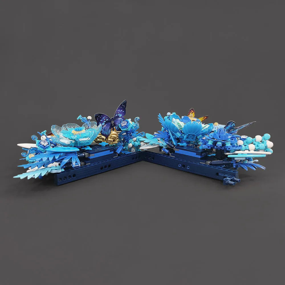 Building Blocks Ideas Creator Expert Dried Flower Decoration Bricks Toy Construction Set Toys - 6