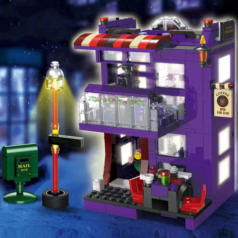 Building Blocks Harry Potter MOC Magic Diagon Pub Bricks Toys - 2