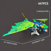 Thumbnail for Building Blocks Creator Ideas Movie MOC Legendary Dragon Bricks Toy - 2