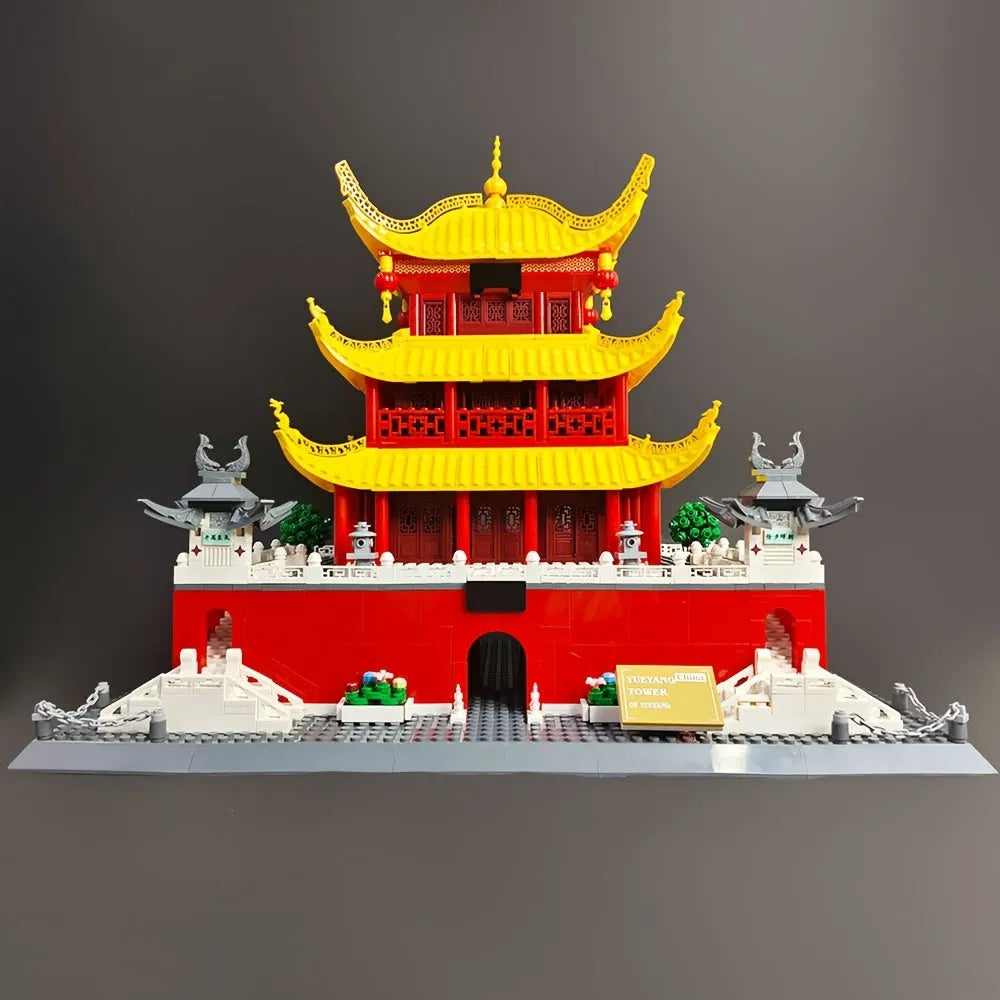 Building Blocks Creator Expert MOC China Yueyang Tower Bricks Toy Construction Set Toys - 5
