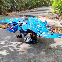 Thumbnail for Building Blocks Creator Ideas Movie MOC Water Dragon Bricks Toy Construction Set Toys - 8