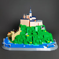 Thumbnail for Building Blocks Architecture MOC Famous Saint Michel Mount Bricks Toy - 6