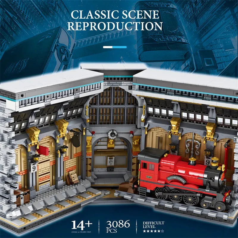 Building Blocks Harry Potter MOC Movie Magic Station Bricks Toy Construction Set Toys - 5