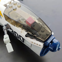 Thumbnail for Building Blocks MOC Military Aircraft A - 7 Fighter Jet Attack Plane Bricks Toys - 12