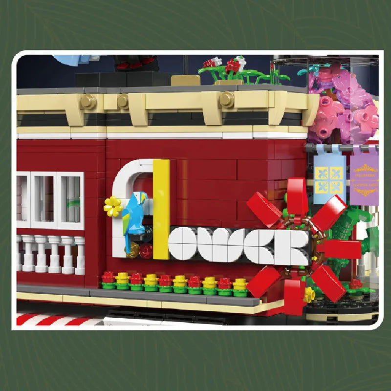 Building Blocks Creator Expert City Flower Shop Modular Bricks Toy Construction Set Toys - 5