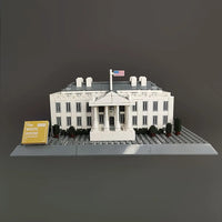 Thumbnail for Building Blocks MOC Architecture 7018 White House Bricks Skyline Kids Toys - 9