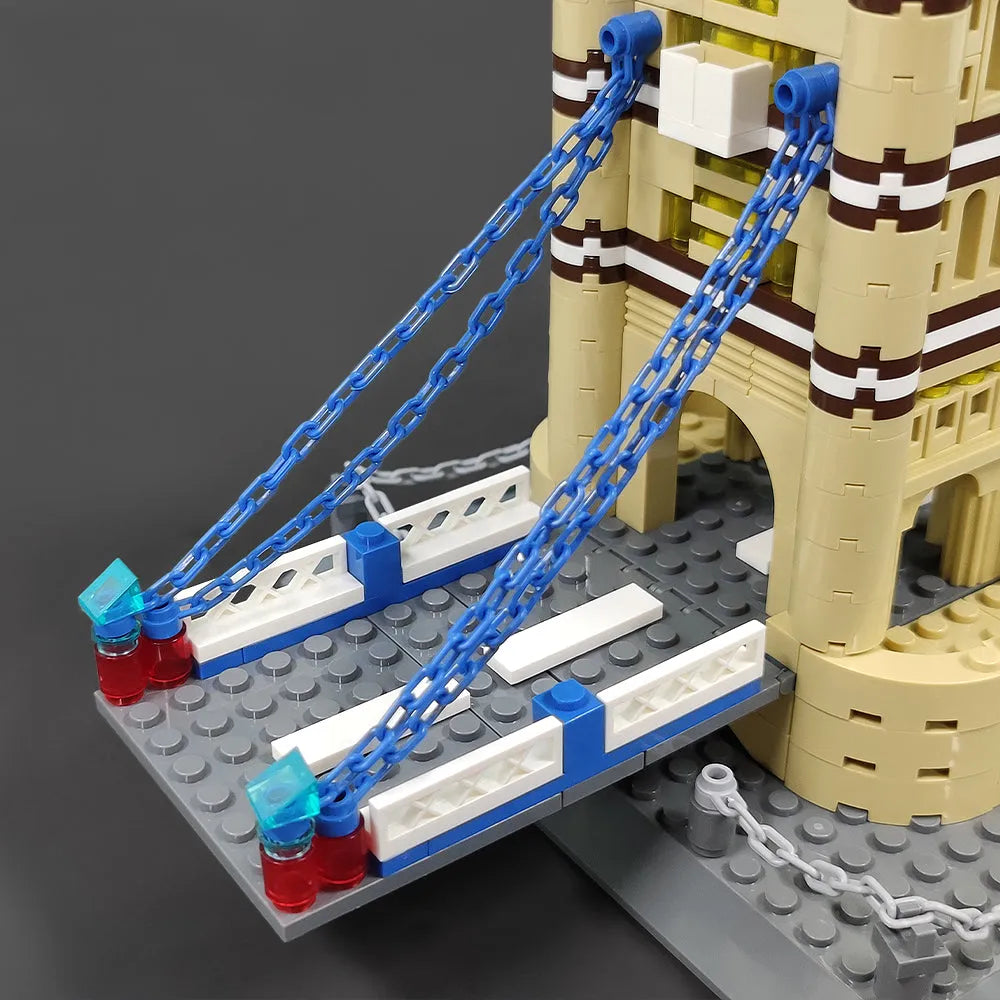 Building Blocks MOC Architecture London Tower Bridge Bricks Toys - 9