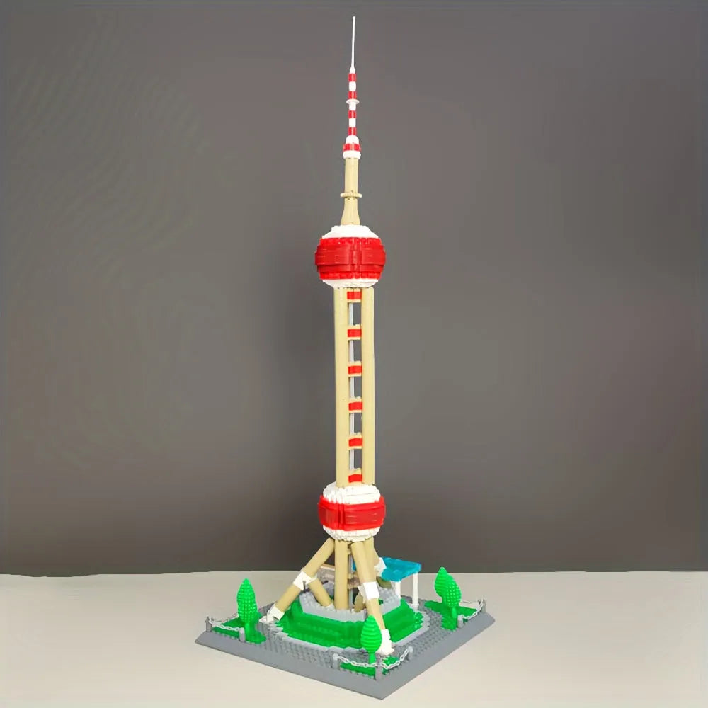 Building Blocks MOC 5224 Architecture Oriental Pearl Tower Bricks Toy Construction Set Toys - 3