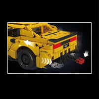 Thumbnail for Building Blocks Tech Bumblebee Pull Back Sports Car Bricks Toy Construction Set Toys - 6