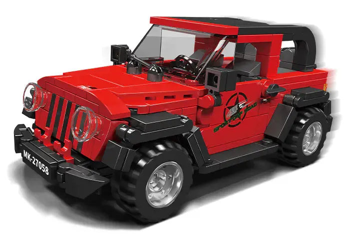 Building Blocks Tech Mini Wrangler Speed Car Champions Bricks Toy Construction Set Toys - 1