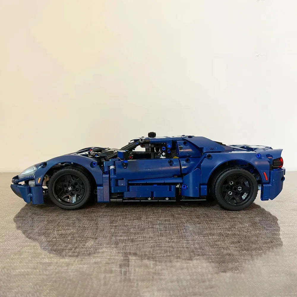 Building Blocks Tech MOC 2022 Ford GT Racing Sports Car Bricks Toy - 6