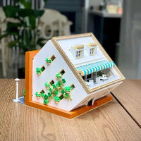 Thumbnail for Building Blocks Creator Expert City MOC Upside Down Cafe Bricks Toys - 5