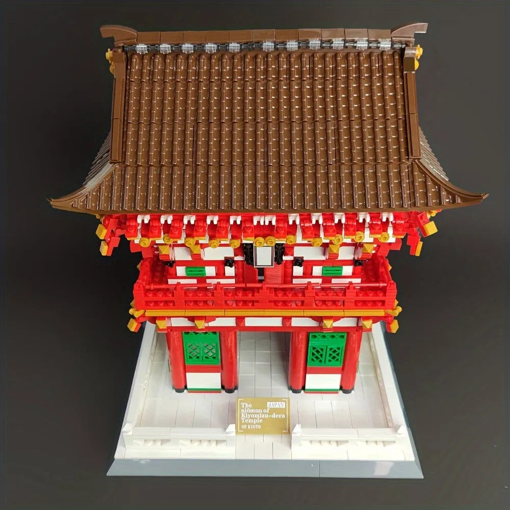 Building Blocks MOC Architecture Japanese City Temple Bricks Toys Construction Set Toys - 9