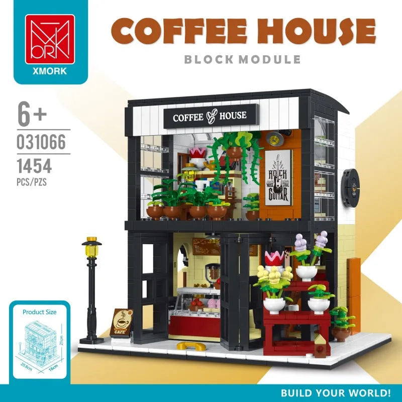 Building Blocks Creator Expert City Flower Coffee House Bricks Toy Construction Set Toys - 2