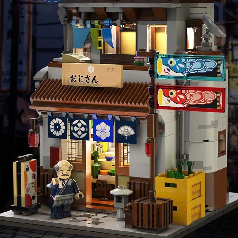 Building Blocks Creator Expert MOC Japanese Style Canteen Bricks Toy Construction Set Toys - 8