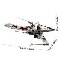 Thumbnail for Building Blocks Star Wars MOC Red Five X-Wing Star Fighter Bricks Toy 05039 - 7
