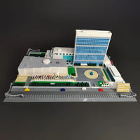 Thumbnail for Building Blocks MOC Architecture NY United Nations HQ Bricks Kids Toys Construction Set Toys - 13