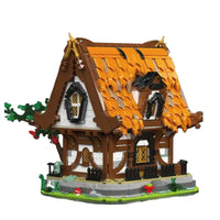 Thumbnail for Building Blocks Creator Ideas MOC Medieval City Log Cabin Bricks Toy Construction Set Toys - 9