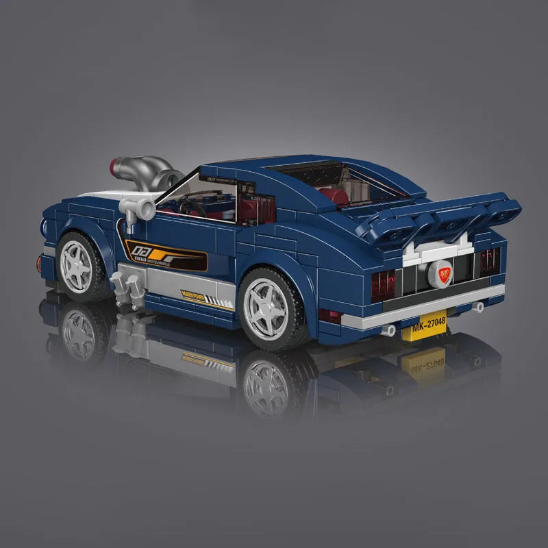 Building Blocks Tech Mini Mustang 1967 Speed Champions Car Bricks Toy Construction Set Toys - 5