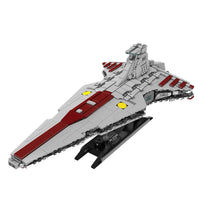 Thumbnail for Building Blocks Star Wars MOC Republic Attack Cruiser Bricks Toy - 1