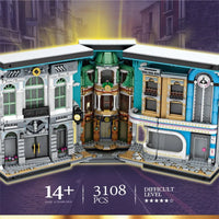 Thumbnail for Building Blocks Harry Potter Streetscape Book of Architecture Bricks Toy Construction Set Toys - 6