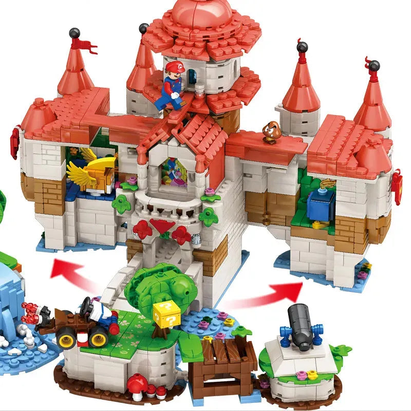 Building Blocks Movie Creator Expert Super Mario Castle Bricks Toy - 7
