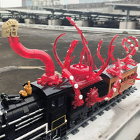 Thumbnail for Building Blocks Tech MOC Assembled Unlimited Train Bricks Toys Construction Set Toys - 8