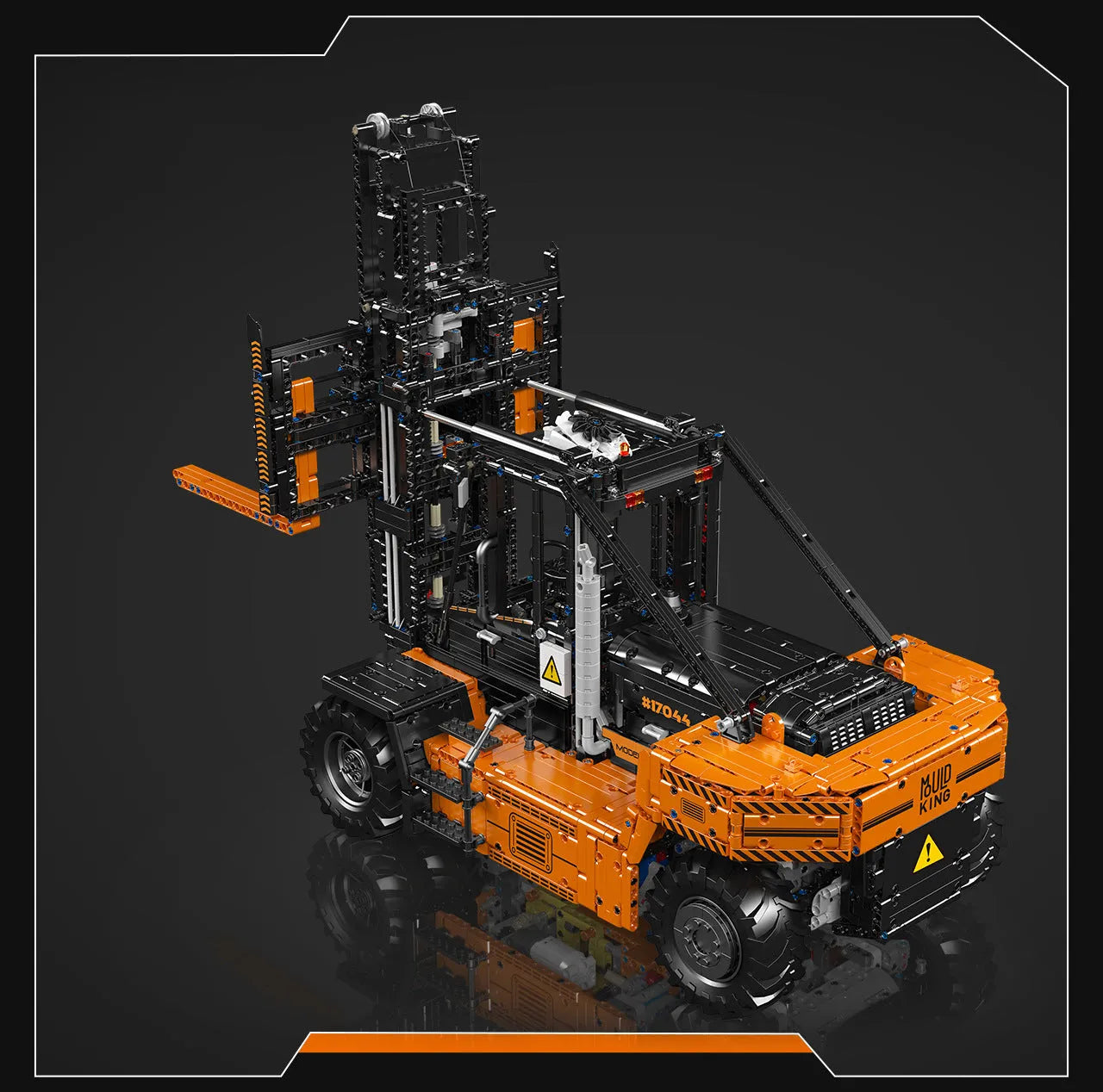 Building Blocks Tech Motorized RC Heavy Forklift Truck Bricks Toy Construction Set Toys - 3