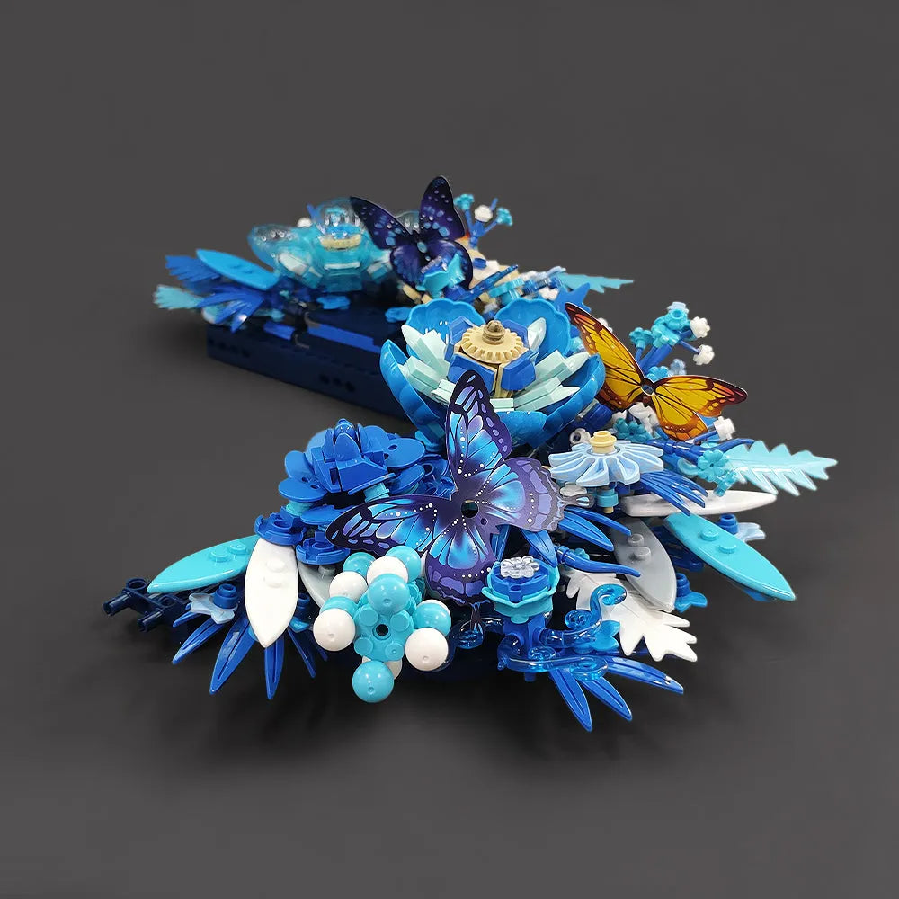 Building Blocks Ideas Creator Expert Dried Flower Decoration Bricks Toy Construction Set Toys - 7