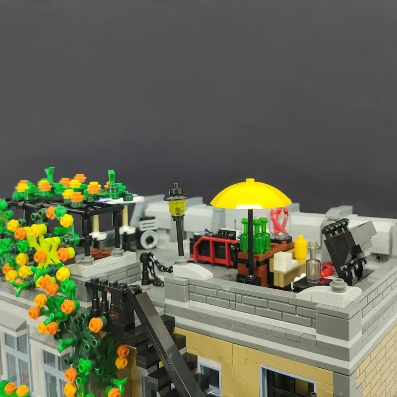 Building Blocks Expert MOC 89107 Lion Pub Club Bricks House Kids Toys Construction Set Toys - 8
