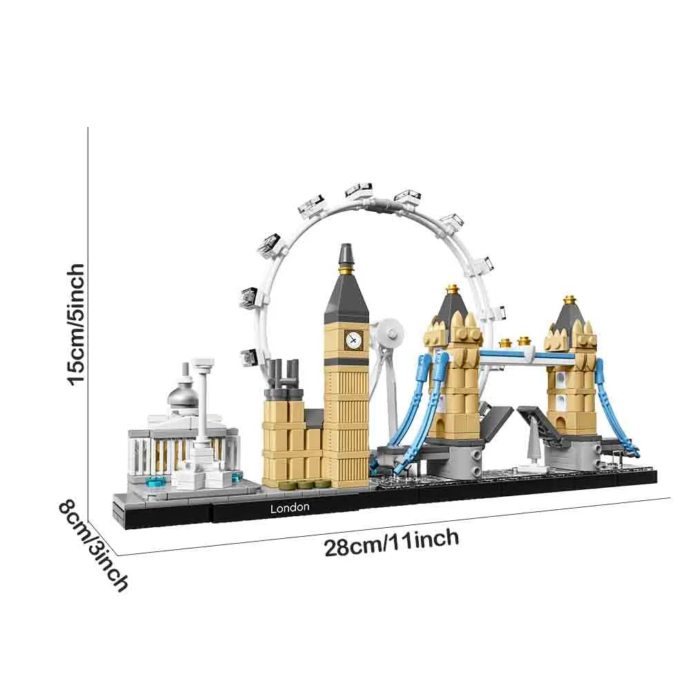 Building Blocks Architecture MOC London Skyline Bricks Toy Construction Set Toys - 1
