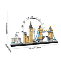 Thumbnail for Building Blocks Architecture MOC London Skyline Bricks Toy Construction Set Toys - 1