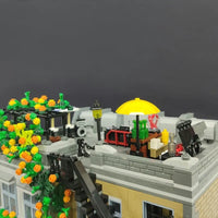 Thumbnail for Building Blocks Expert MOC 89107 Lion Pub Club Bricks House Kids Toys Construction Set Toys - 8