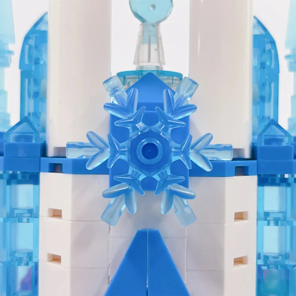 Building Blocks Creative MOC Expert Frozen Ice Castle Bricks Toy - 8