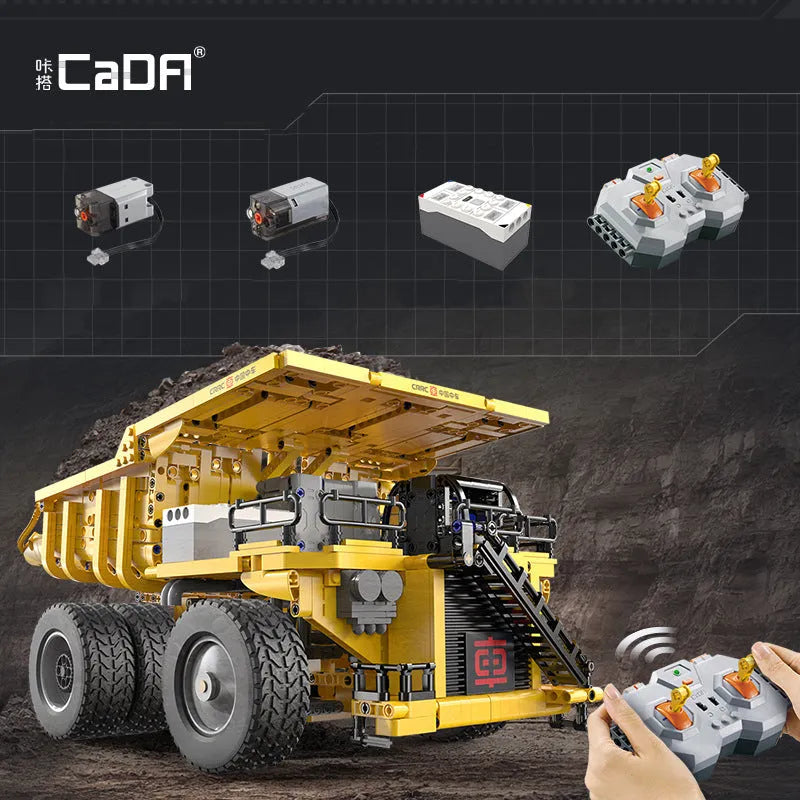 Building Blocks Tech MOC Motorized CR240E Mining Dump Truck Bricks Toy - 4