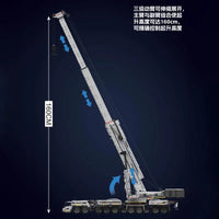 Thumbnail for Building Blocks Tech MOC Motorized Liebherr LTM 11200 Crane Bricks Toy - 10
