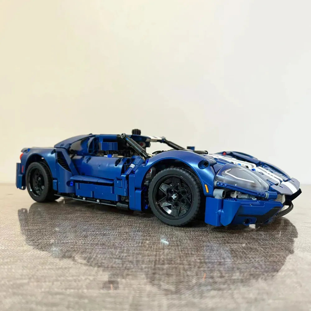 Lego technic 2025 blue race car